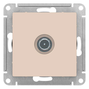 Розетка TV SE AtlasDesign оконечная 1DB, бежевая, механизм - Электрика, НВА - Выключатели и розетки - Розетки - . Магазин оборудования для автономного и резервного электропитания Ekosolar.ru в Димитровграде