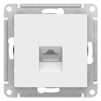 Розетка компьютерная SE AtlasDesign RJ45, белая механизм - Электрика, НВА - Выключатели и розетки - Розетки - . Магазин оборудования для автономного и резервного электропитания Ekosolar.ru в Димитровграде