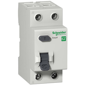 Дифференциальный выключатель Schneider Electric (УЗО) EASY 9 2P 25А 10мА AC 4,5 кА - Электрика, НВА - Модульное оборудование - Дифференциальные автоматы - . Магазин оборудования для автономного и резервного электропитания Ekosolar.ru в Димитровграде