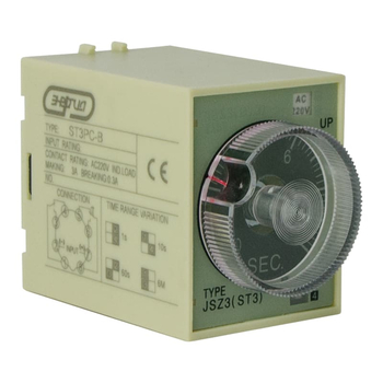 Реле времени 220V ST3PC-B (0.1-1s/10s/60s/6 min) Энергия - Электрика, НВА - Реле, автоматизация и управление - Реле времени - . Магазин оборудования для автономного и резервного электропитания Ekosolar.ru в Димитровграде