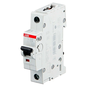 Автоматический выключатель ABB S201 1P 16А (С) 6kA - Электрика, НВА - Модульное оборудование - Автоматические выключатели - . Магазин оборудования для автономного и резервного электропитания Ekosolar.ru в Димитровграде