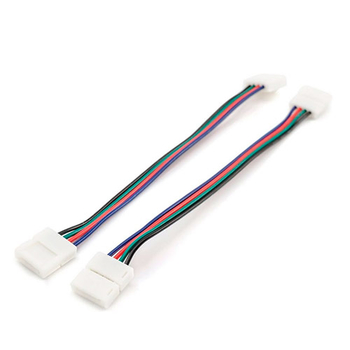 Комплект коннекторов Apeyron Electrics 09-12 (2 клипсы с проводами) для RGB-светодиодной ленты 12В IP20 10 мм - Светильники - Cветодиодные ленты - . Магазин оборудования для автономного и резервного электропитания Ekosolar.ru в Димитровграде