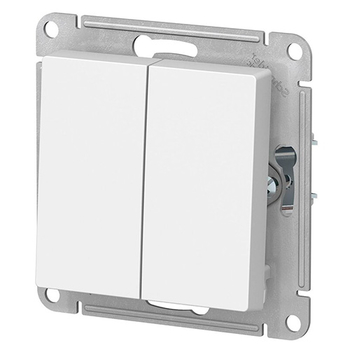 Выключатель Schneider Electric AtlasDesign 2-клавишный сх.5, 10АХ, белый, механизм - Электрика, НВА - Выключатели и розетки - Выключатели - . Магазин оборудования для автономного и резервного электропитания Ekosolar.ru в Димитровграде