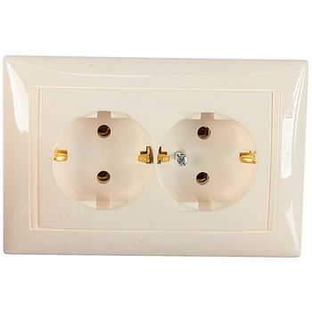 Розетка Legrand Valena 2X2К+З в сборе белая - Электрика, НВА - Выключатели и розетки - Розетки - . Магазин оборудования для автономного и резервного электропитания Ekosolar.ru в Димитровграде