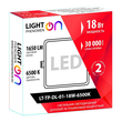 Светильник LightPhenomenON Downlight LT-TP-DL-01-18W-6500K встраиваемый квадратный 170х170 LED - Светильники - Светильники DOWNLIGHT - . Магазин оборудования для автономного и резервного электропитания Ekosolar.ru в Димитровграде