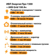 ИБП для котла Энергия Про 1500 + Аккумулятор Grid 100 Ah 12 v (1100Вт - 50мин) - ИБП и АКБ - ИБП для котлов - . Магазин оборудования для автономного и резервного электропитания Ekosolar.ru в Димитровграде